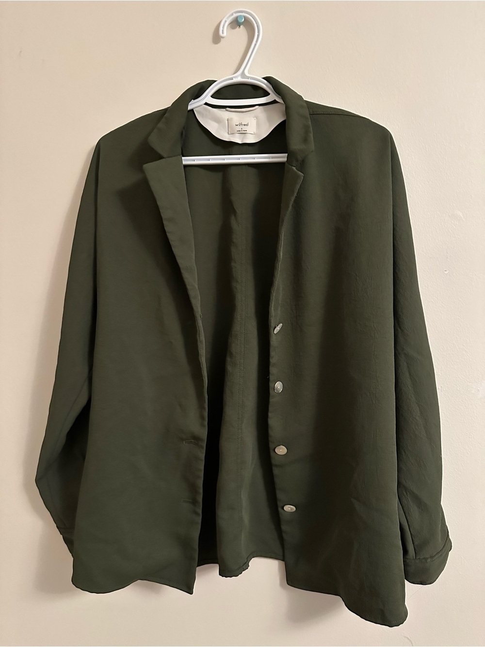 Wilfred Olive Green Utility Shacket